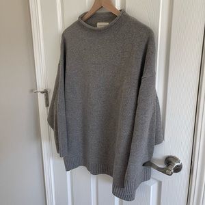 James Street Co Marled Funnel Wool Sweater